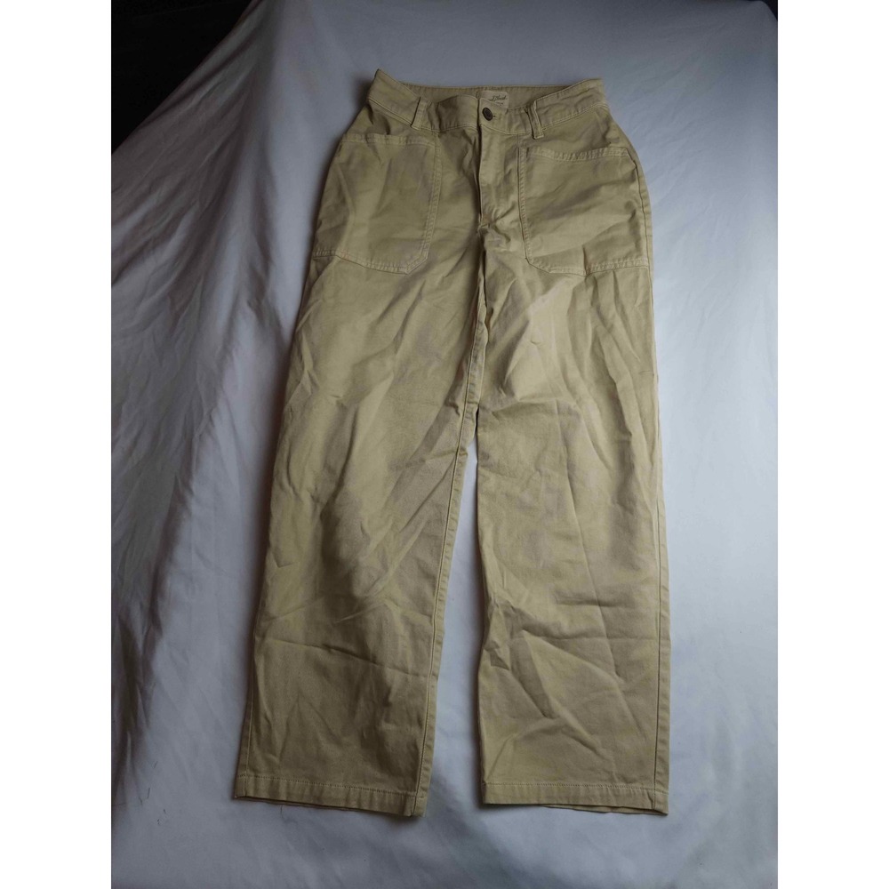 Universal Thread Khaki Tan‎ Wide Leg Utility Carpenter Pants Womens Size 4